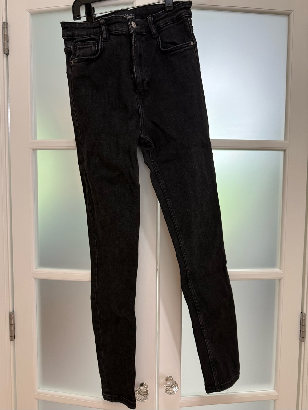 Zara Black Skinny High-Waist Jeans